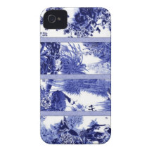 Chinesisches blaues und weißes Porzellan iPhone 4 Cover