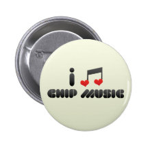 Chip-Musikfan Anstecknadelbuttons