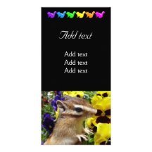 Chipmunk photo　(30-9) パーソナライズ写真カード