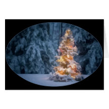 Chirstmas Baum Grußkarte