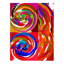 Cho ku Strahl - Reiki Farbtherapie-heilende Platte Postkarte