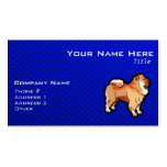 Chow-Chow; Blau Visitenkarten Vorlage