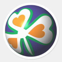 Christbaumkugel Irland tree bauble Ireland Runde Aufkleber