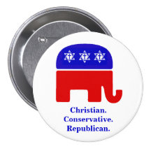 Christlich. Konservativ. Republikanisch Buttons