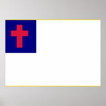 Christliche Flagge Poster