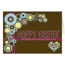 Christliche Ostern-Karte ~ Liebe "n" kreist ein