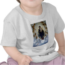 Christliche Religionswolken Engel madona Babys Hemd