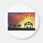 Christliche Weihnachtsnativity-Szene Kühlschrankmagnet