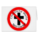 Christliche Werte - Nein Danke! Karten