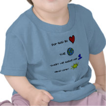 Christliches Babyt-stück - für Gott liebte so die  Hemd