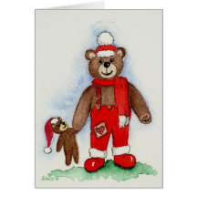 Christmas bearboy karten