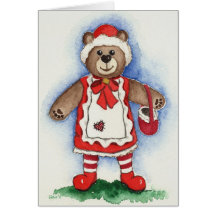 Christmas Mrs. Bear Karten