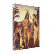 Christs Taufe durch Leonardo da Vinci Gespannte Galeriedrucke