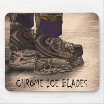 Chrom-Eis-Blätter Mousepads