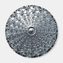 Chrom-UFO Magnete