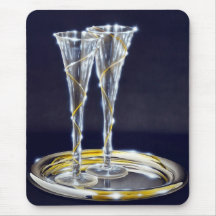 Chrom und Glas Illustration Mousepad
