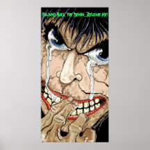 Chronic Damage Art Holding Back the Demon Poster