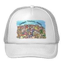 Cinque Terre, Italien Retrokultkappen