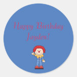 circus_clown, glückliches BirthdayJayden! Aufklebe