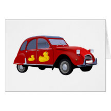 Citroen 2CV Ente Grußkarten