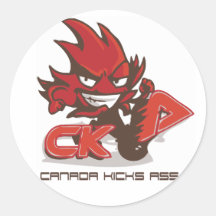 CKA Maskottchen Runde Sticker