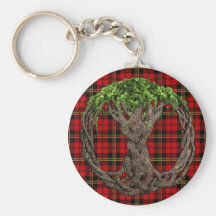 Clan Brodie Tartan und Celtc Baum des Lebens Schlüsselband