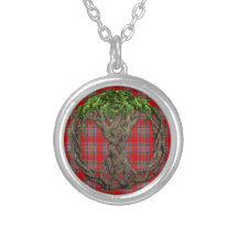 Clan MacBean Tartan und keltischer Baum des Lebens Amulett