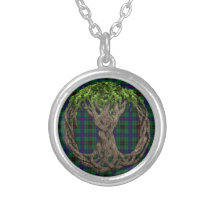 ClanDavidsonTartan und keltischer Baum des Lebens Halsketten