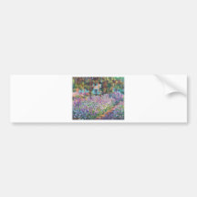 Claude Monet - der Garten des Künstlers bei Givern Autoaufkleber