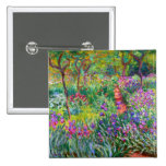 Claude Monet: Der Iris-Garten bei Giverny Anstecknadelbutton