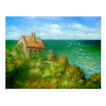 Claude Monet: Fishermans Hütte bei Varengeville Postkarte
