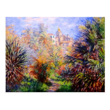 Claude Monet: Gärten des Landhauses Moreno Bordigh Postkarte