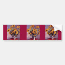 Claude Monet-Sonnenblumen Auto Sticker