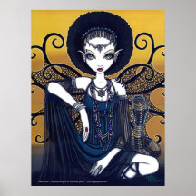 Cleo ägyptische Kobra-Fearie Göttin-Plakat