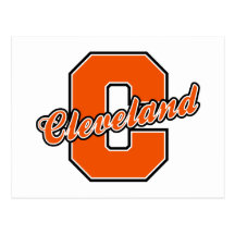 Cleveland-Buchstabe Postkarte