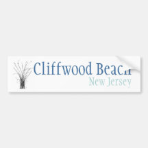 Cliffwood Strand, New-Jersey Autoaufkleber