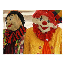 Clown kostümiert Postkarte