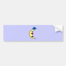 Clown Mond moon Autosticker