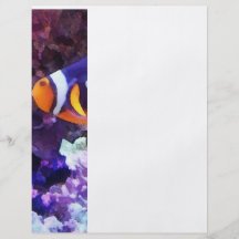 Clownfish und Koralle Flyerbedruckung