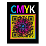 CMYK. Ohne sie würde die Welt… sein Postkarte