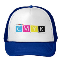 CMYK pressen Farben vor Retrokultkappen