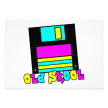 CMYK Retro Diskette alter skool Entwurf Ankündigungskarten