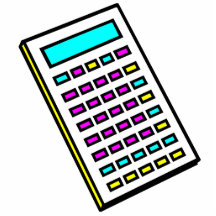 CMYK Taschenrechner-Retro Grafik Ausschnitt