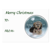 Cockapoo Weihnachtsgeschenke Visitenkartenvorlagen