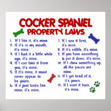 COCKER SPANIEL PL2 POSTERDRUCKE