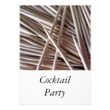 Cocktail haftet Karte Ankündigung