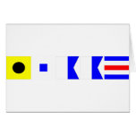 Code-Flagge Isaac Grußkarten