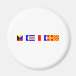 Code-Flagge Zachary Magnete