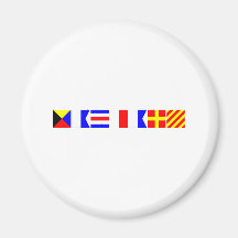 Code-Flagge Zachary Magnete