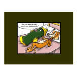 Codpedent HundeBeziehungens-Cartoon-lustige Postka